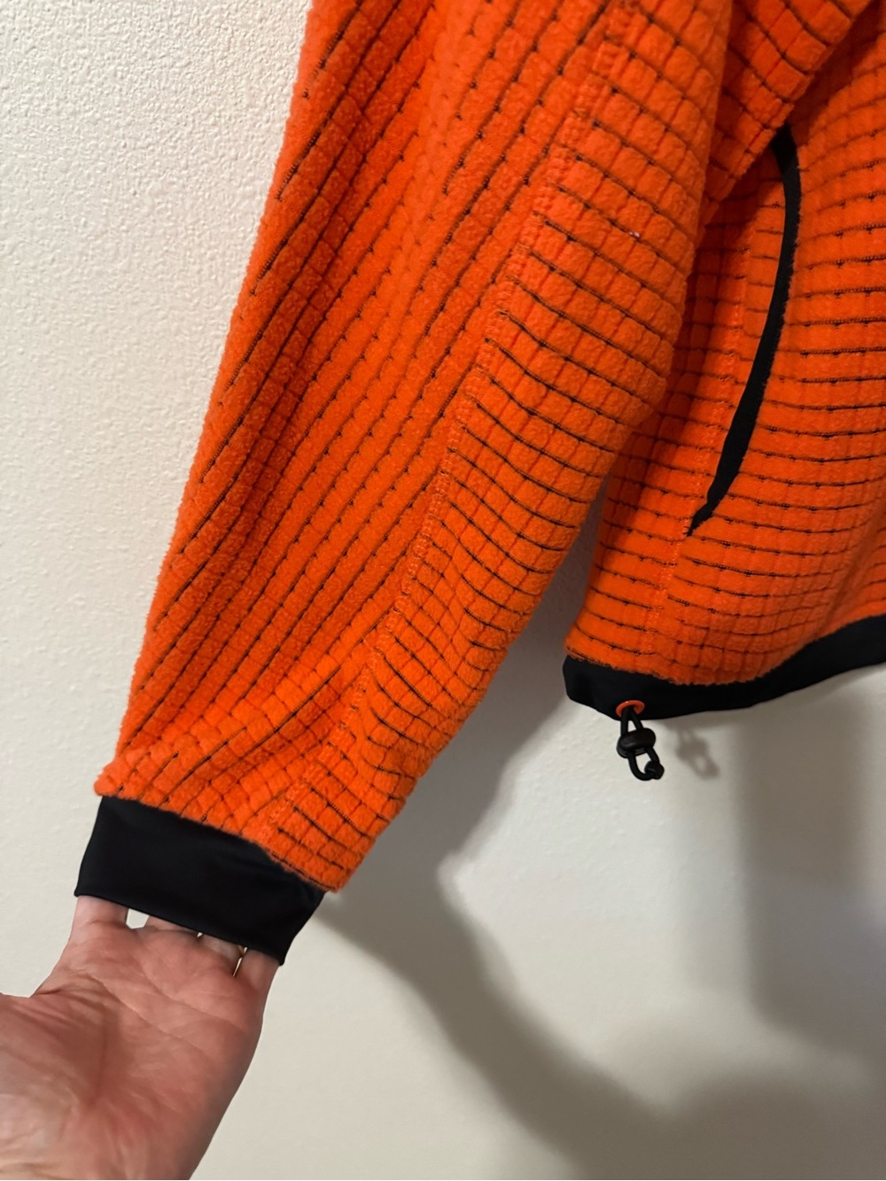 Mountain Hardwear Summit Grid Big Grid Half Zip Orange Fleece Gorpcore-Small - Picture 5 of 10